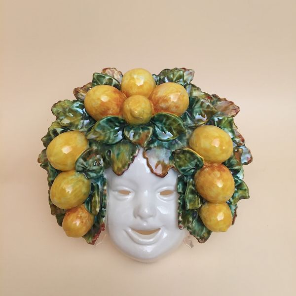 MA401B-25L - Medium mask with lemons cm.25x25